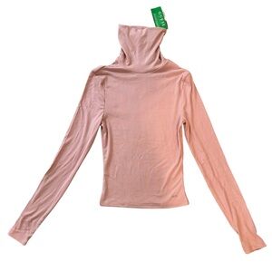 Guess Small Pink Turtleneck Long Sleeve Shirt